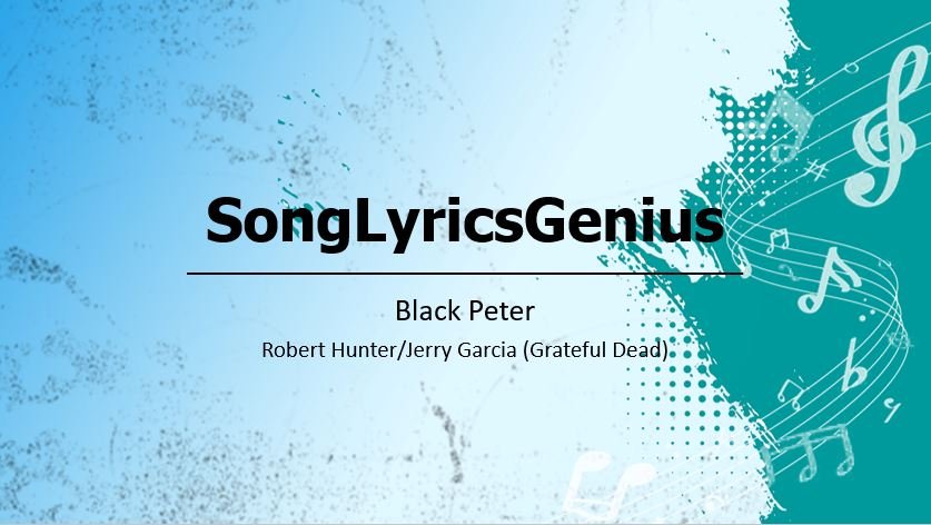 Black peter lyrics