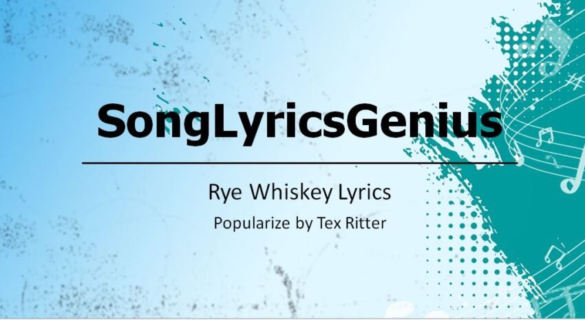 Rye Whiskey Lyrics